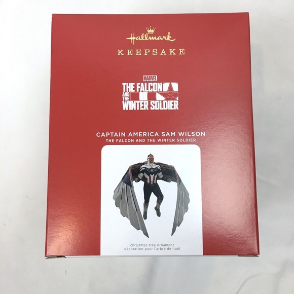 Hallmark Keepsake Captain America Sam Wilson Falcon Winter Soldier Ornament 2021 - Picture 1 of 3